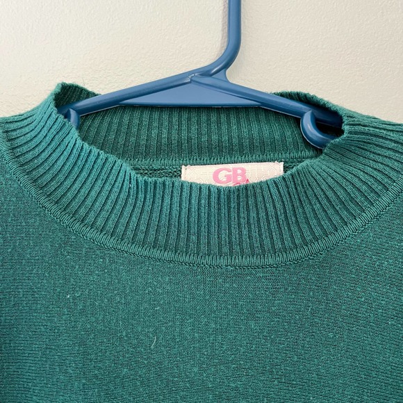GB Girls Large Green Sweater - Picture 4 of 6